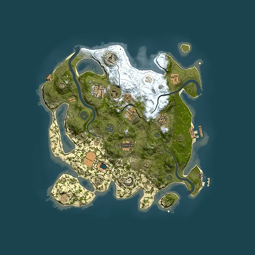 Rust map seed 2005072825, 3500x3500m top-down preview