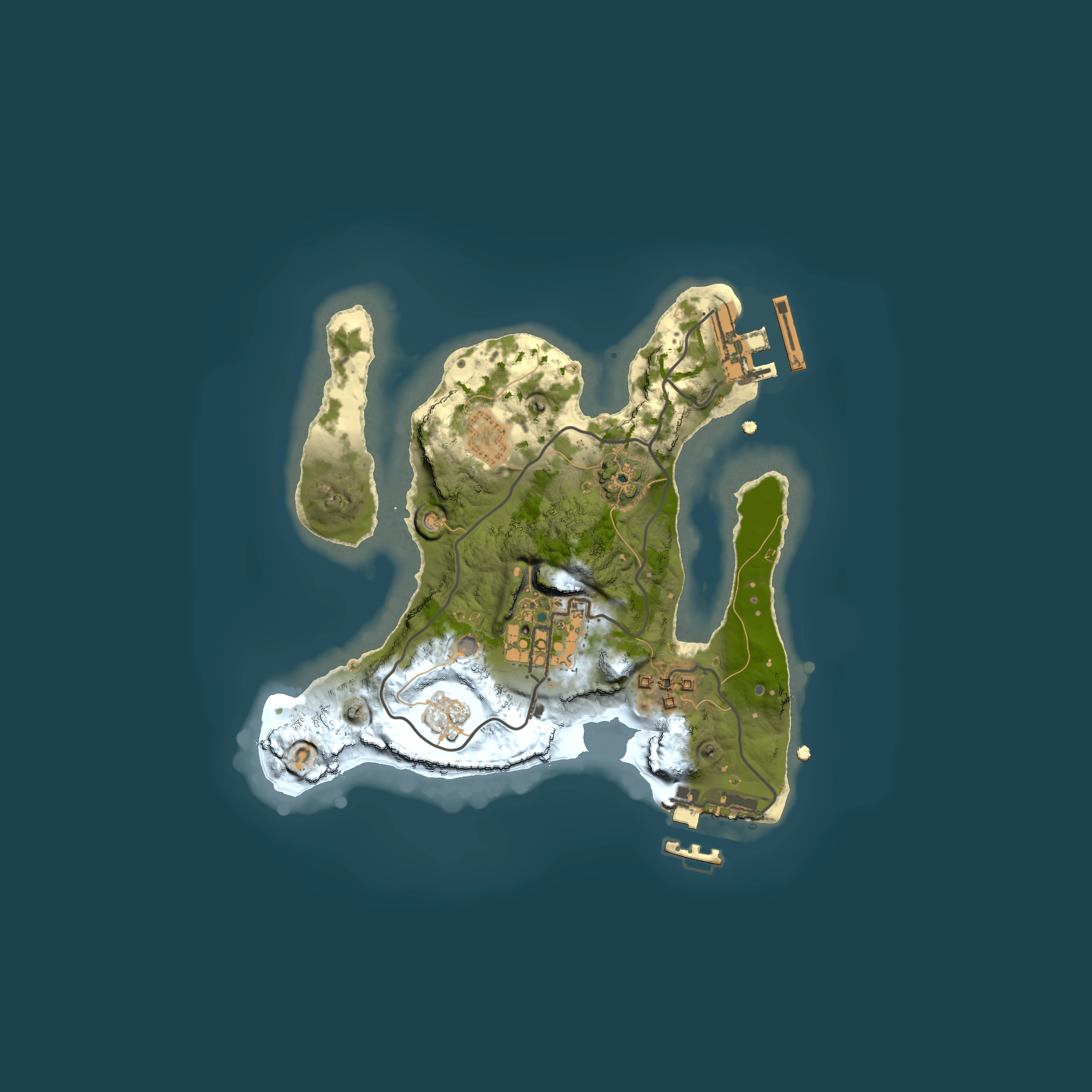 Full top-down render of Rust map seed 1188361910, 2000x2000m