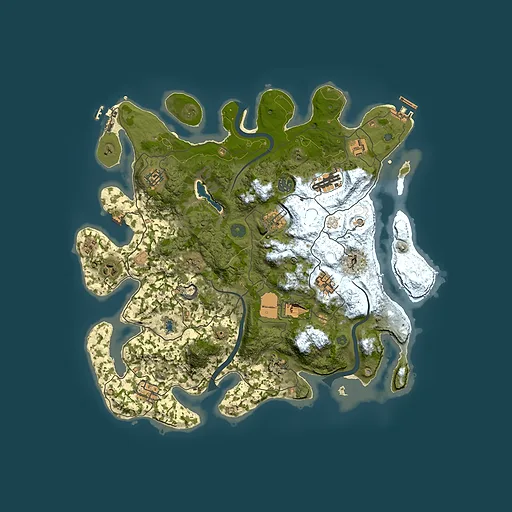 Rust map seed 1004045723, 4000x4000m top-down preview