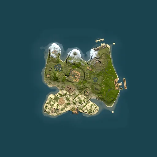 Rust map seed 90887016, 2000x2000m top-down preview