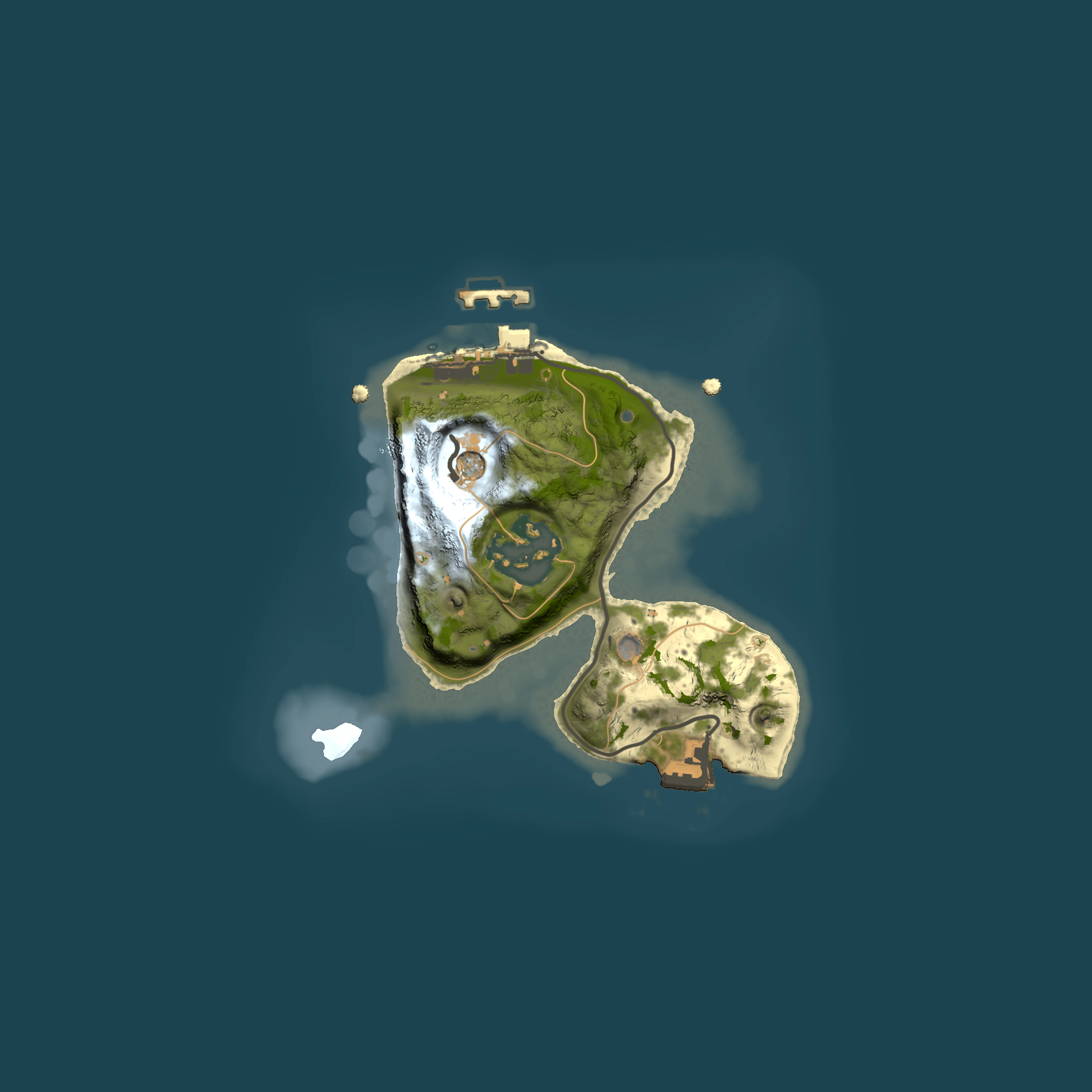 Full top-down render of Rust map seed 1479465274, 1500x1500m