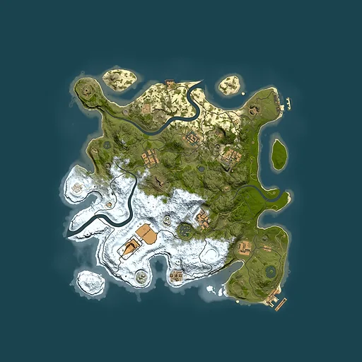 Rust map seed 1382635403, 3500x3500m top-down preview
