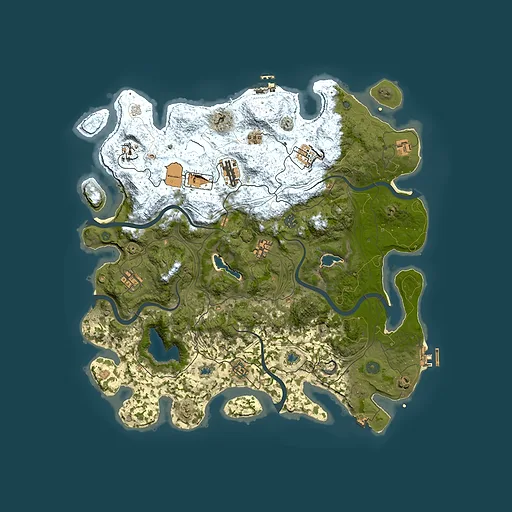 Rust map seed 602009012, 4500x4500m top-down preview