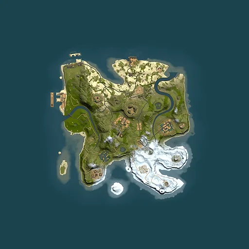 Rust map seed 184284735, 2500x2500m top-down preview