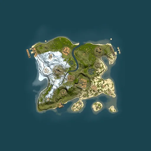 Rust map seed 649094632, 2500x2500m top-down preview