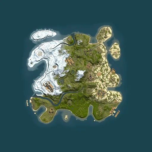 Rust map seed 25928660, 3000x3000m top-down preview