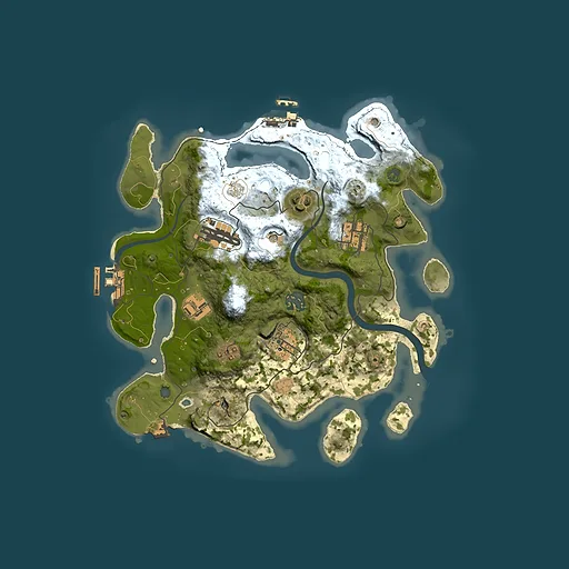 Rust map seed 865980080, 3000x3000m top-down preview