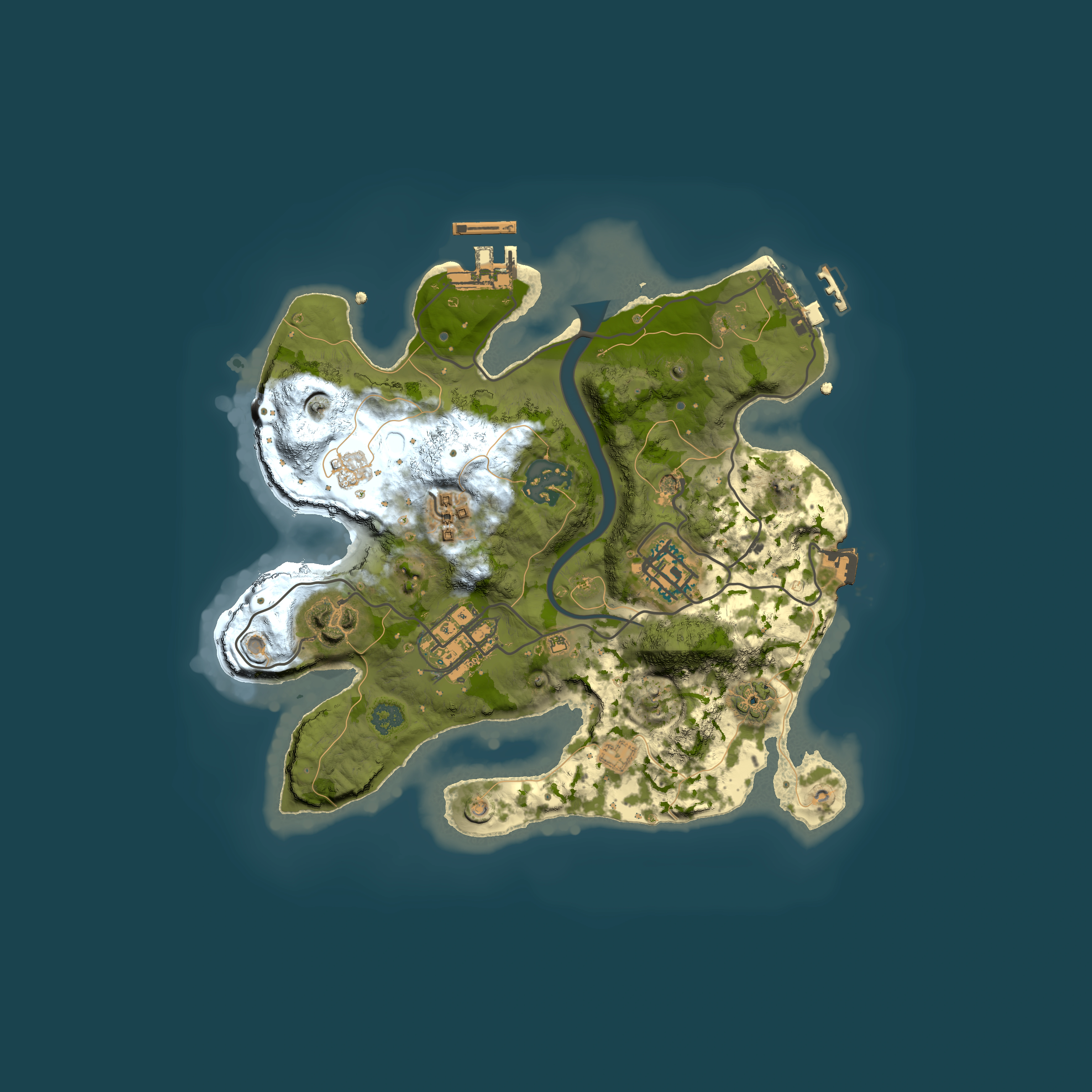 Full top-down render of Rust map seed 1772928405, 2500x2500m