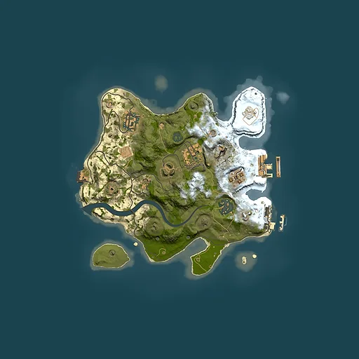 Rust map seed 1886226105, 2500x2500m top-down preview