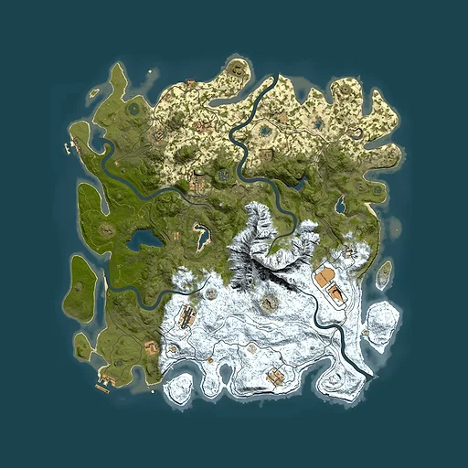 Rust map seed 2128204741, 5000x5000m top-down preview
