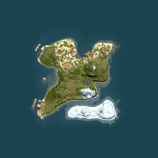 Rust map seed 948451009, 2000x2000m top-down preview