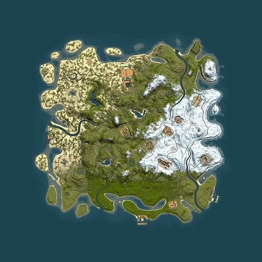 Rust map seed 1018880596, 4500x4500m top-down preview