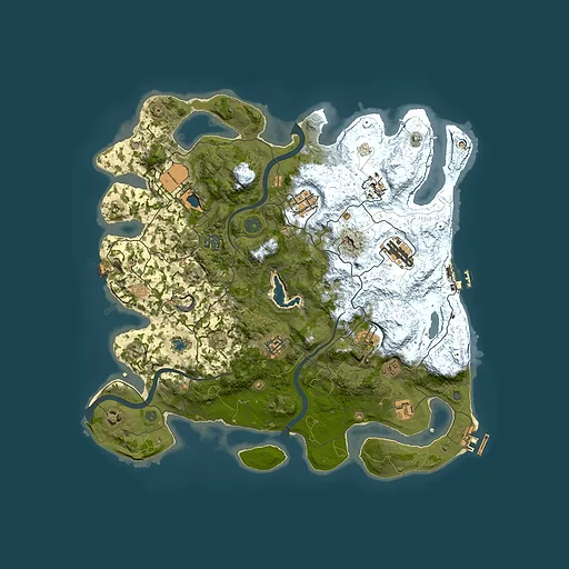 Rust map seed 178400965, 4000x4000m top-down preview