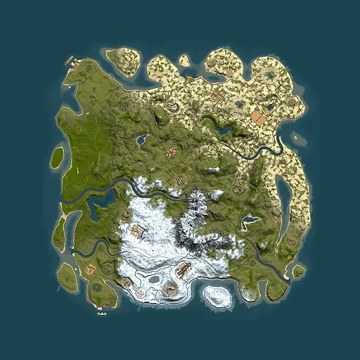 Rust map seed 468092712, 5000x5000m top-down preview
