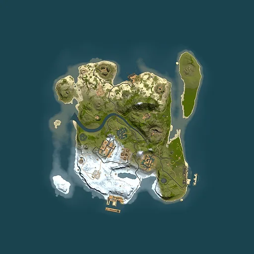Rust map seed 2013355685, 2500x2500m top-down preview
