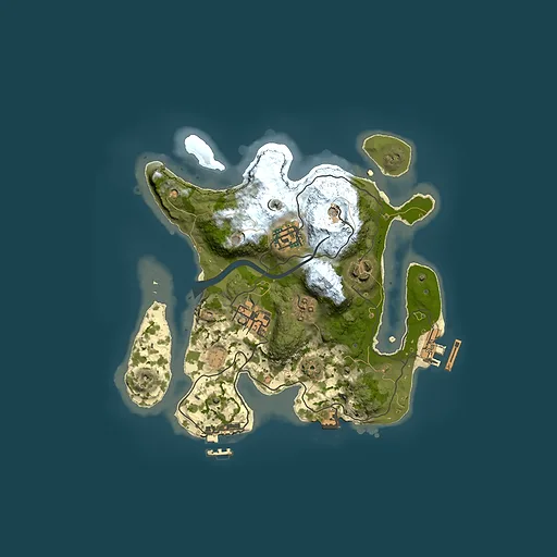 Rust map seed 184218301, 2500x2500m top-down preview
