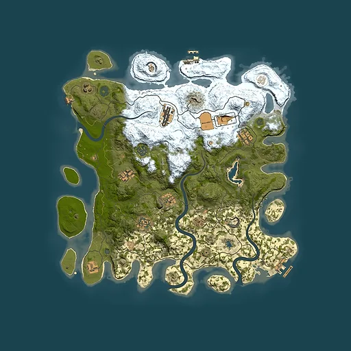 Rust map seed 21997096, 4000x4000m top-down preview