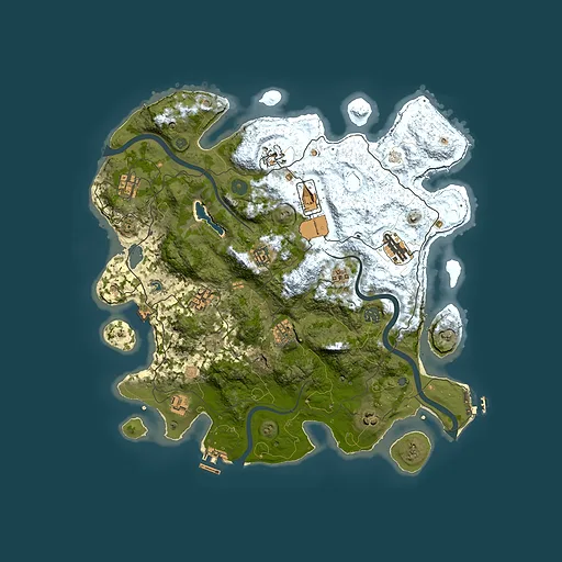 Rust map seed 240969290, 4000x4000m top-down preview