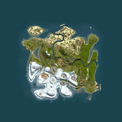 Rust map seed 677731446, 3000x3000m top-down preview