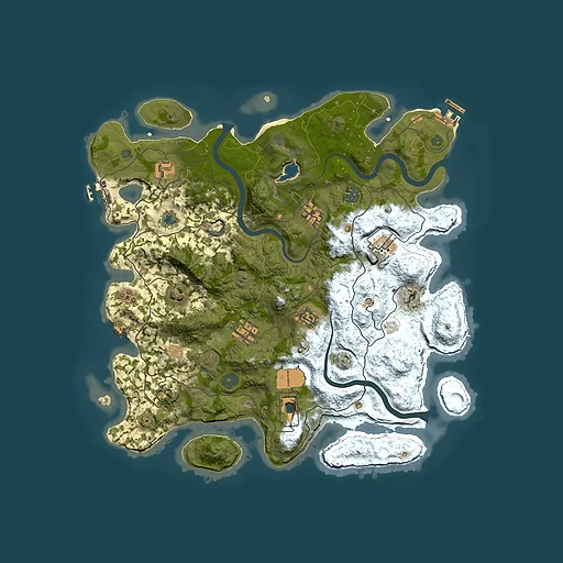 Rust map seed 532591120, 4000x4000m top-down preview