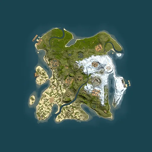 Rust map seed 634780949, 3000x3000m top-down preview