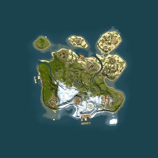 Rust map seed 992869244, 2500x2500m top-down preview