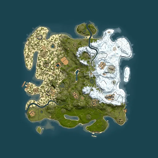 Rust map seed 2101595337, 4000x4000m top-down preview