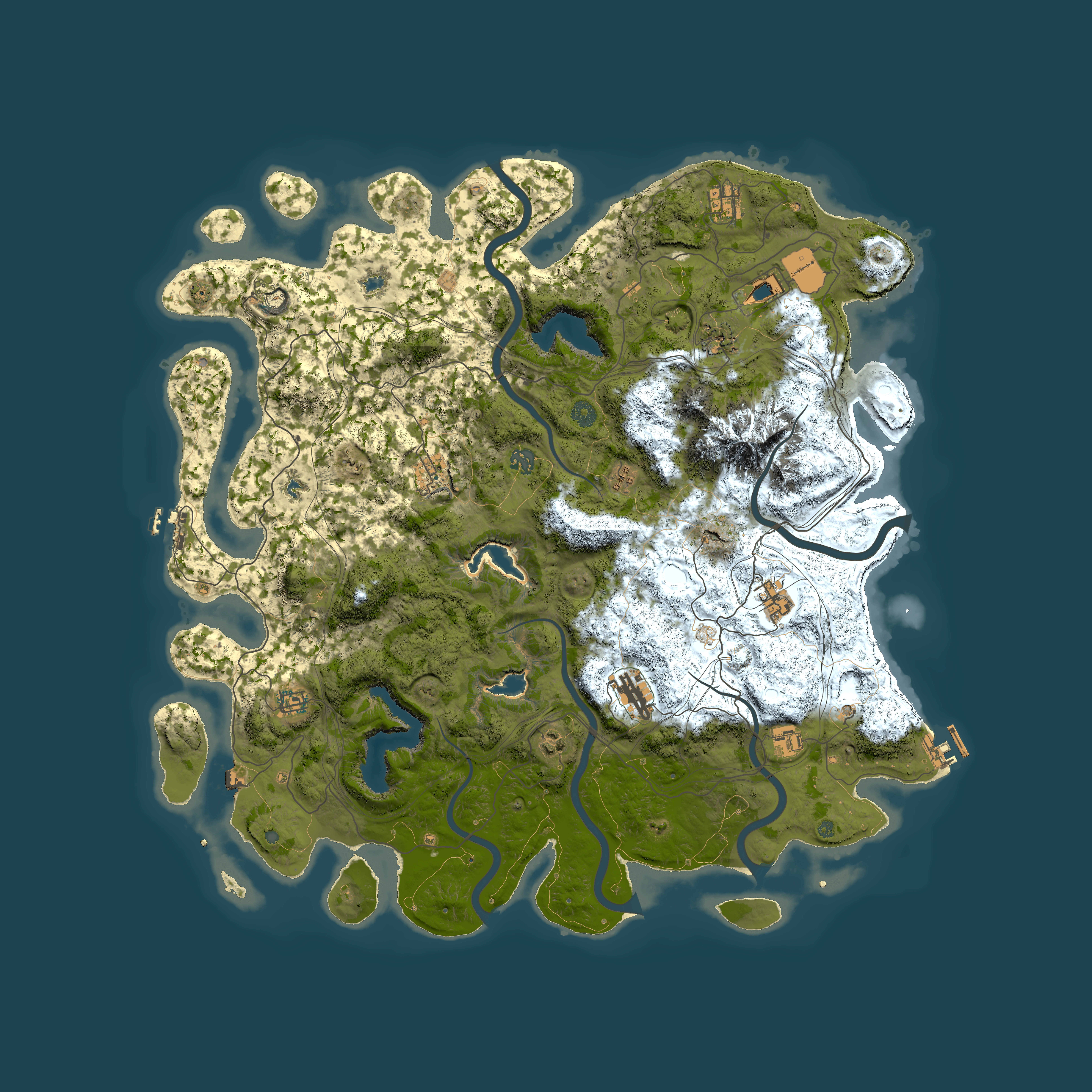 Full top-down render of Rust map seed 1885412787, 5000x5000m