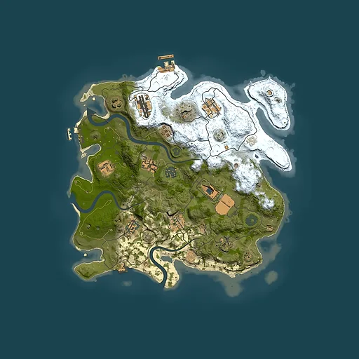 Rust map seed 838146330, 3500x3500m top-down preview