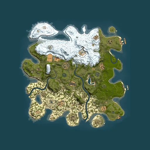 Rust map seed 2112961566, 4000x4000m top-down preview