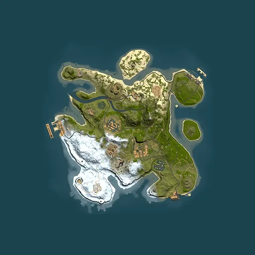 Rust map seed 57167691, 2500x2500m top-down preview