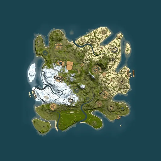 Rust map seed 1169587760, 3500x3500m top-down preview