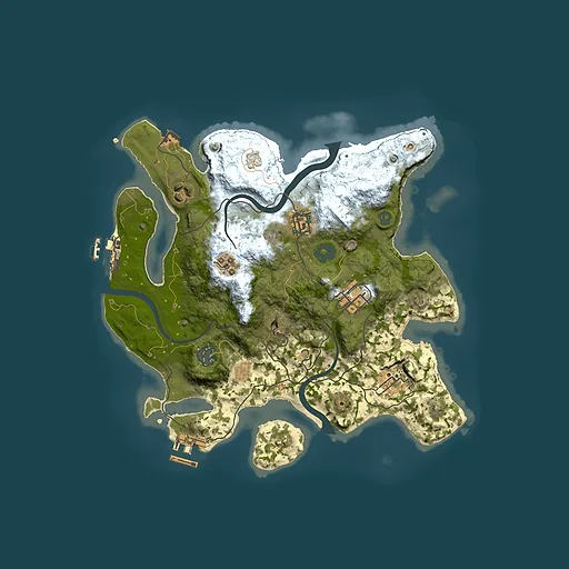 Rust map seed 1160530307, 3000x3000m top-down preview