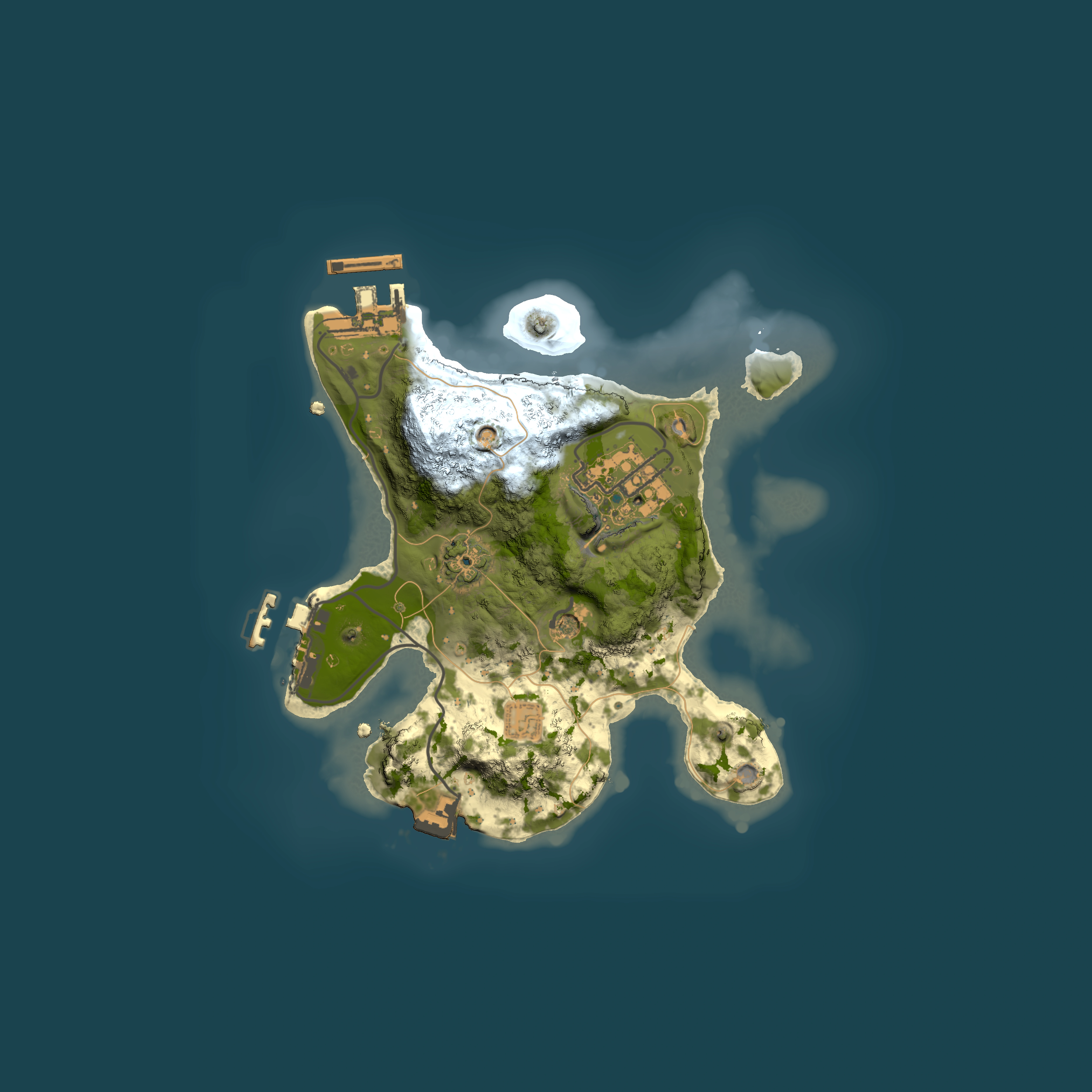 Full top-down render of Rust map seed 1895815929, 2000x2000m