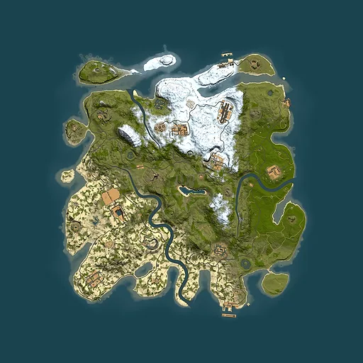 Rust map seed 1182017511, 4000x4000m top-down preview