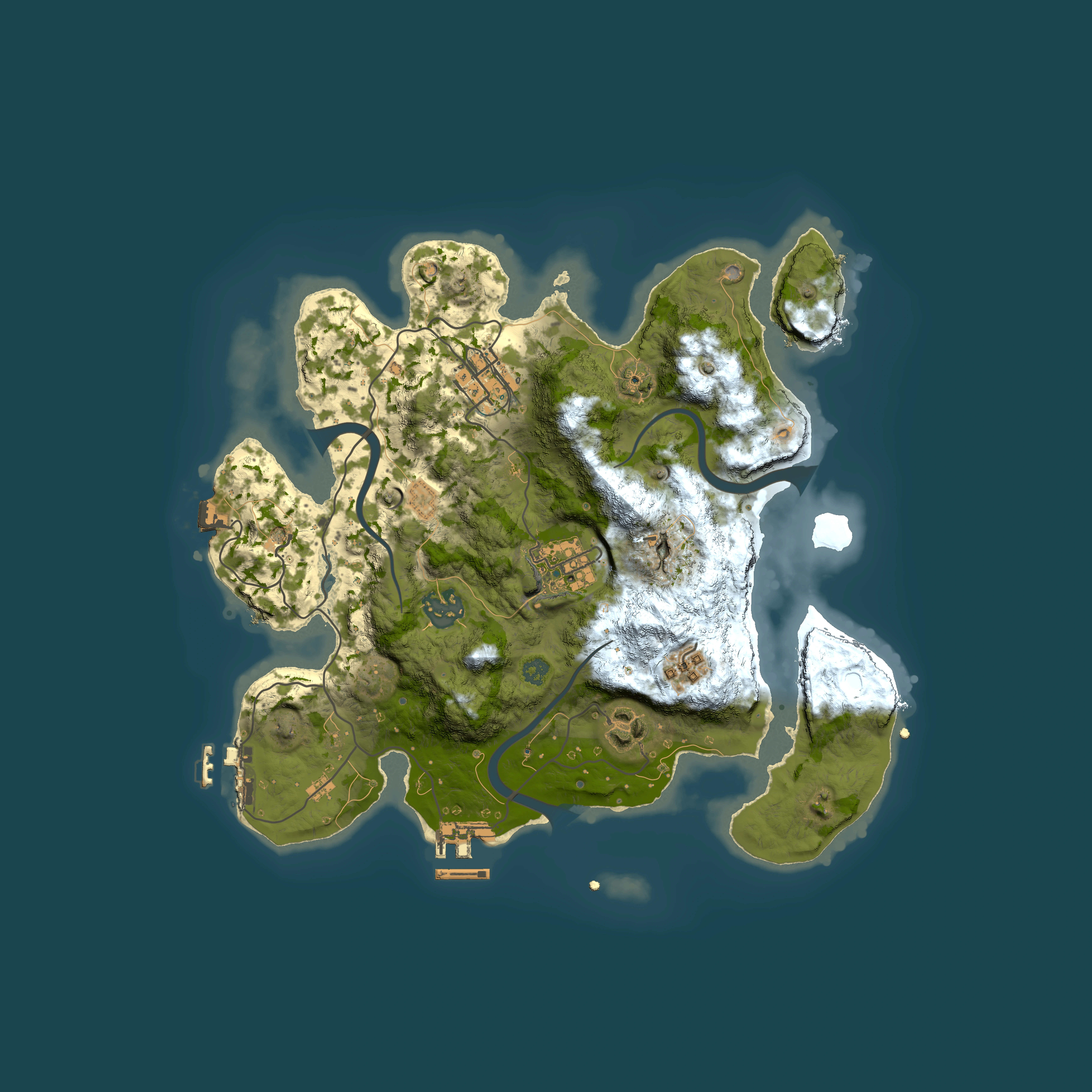 Full top-down render of Rust map seed 278541065, 3000x3000m