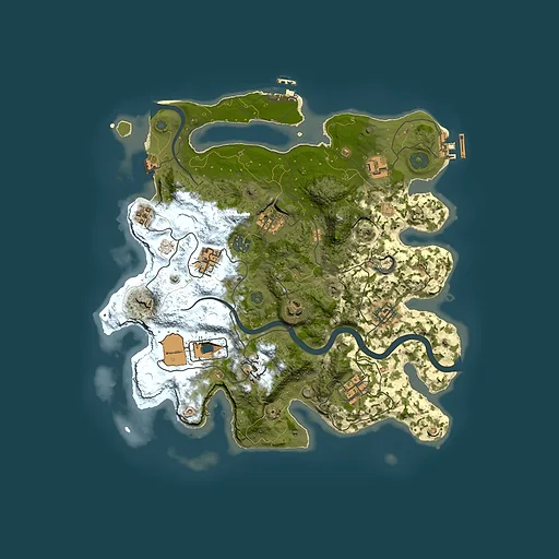 Rust map seed 422998288, 3500x3500m top-down preview