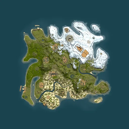 Rust map seed 1179674580, 3500x3500m top-down preview