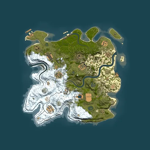 Rust map seed 955339249, 3500x3500m top-down preview