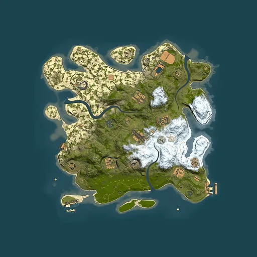 Rust map seed 1700746281, 3500x3500m top-down preview