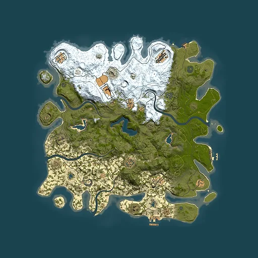 Rust map seed 595401274, 4500x4500m top-down preview