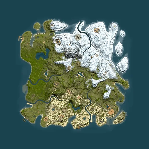 Rust map seed 1448224866, 5000x5000m top-down preview