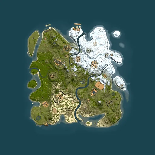 Rust map seed 502956087, 3500x3500m top-down preview