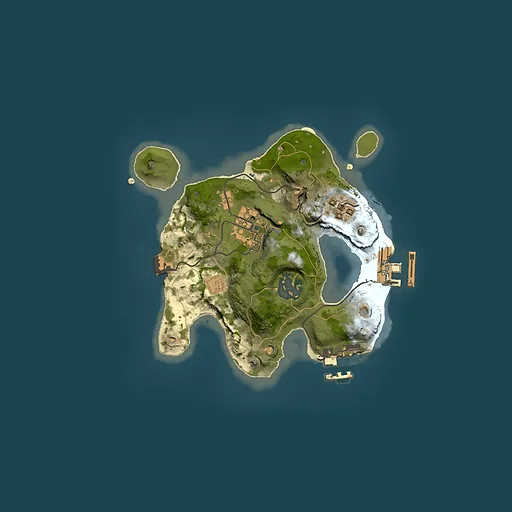 Rust map seed 223087808, 2000x2000m top-down preview