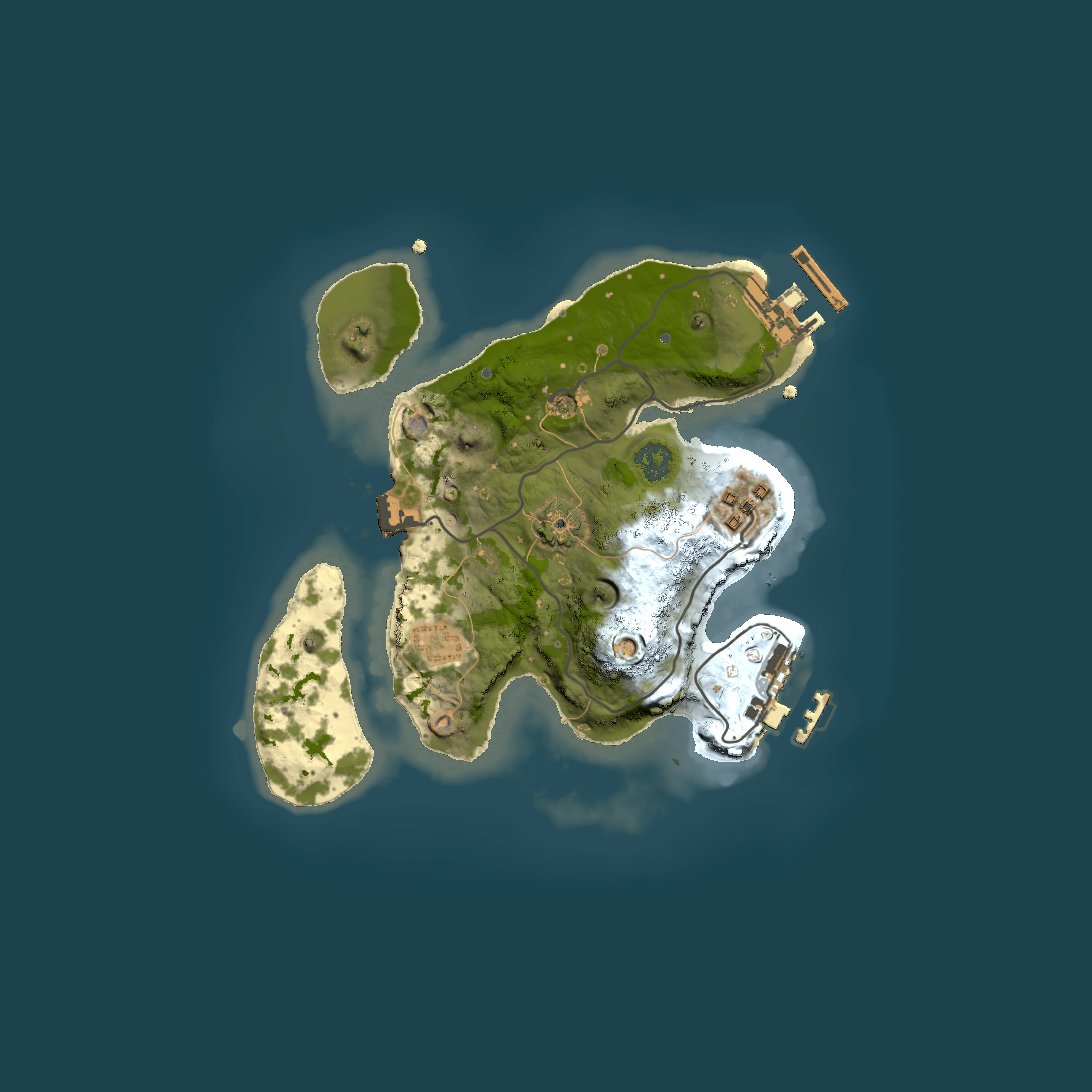 Full top-down render of Rust map seed 940204363, 2000x2000m