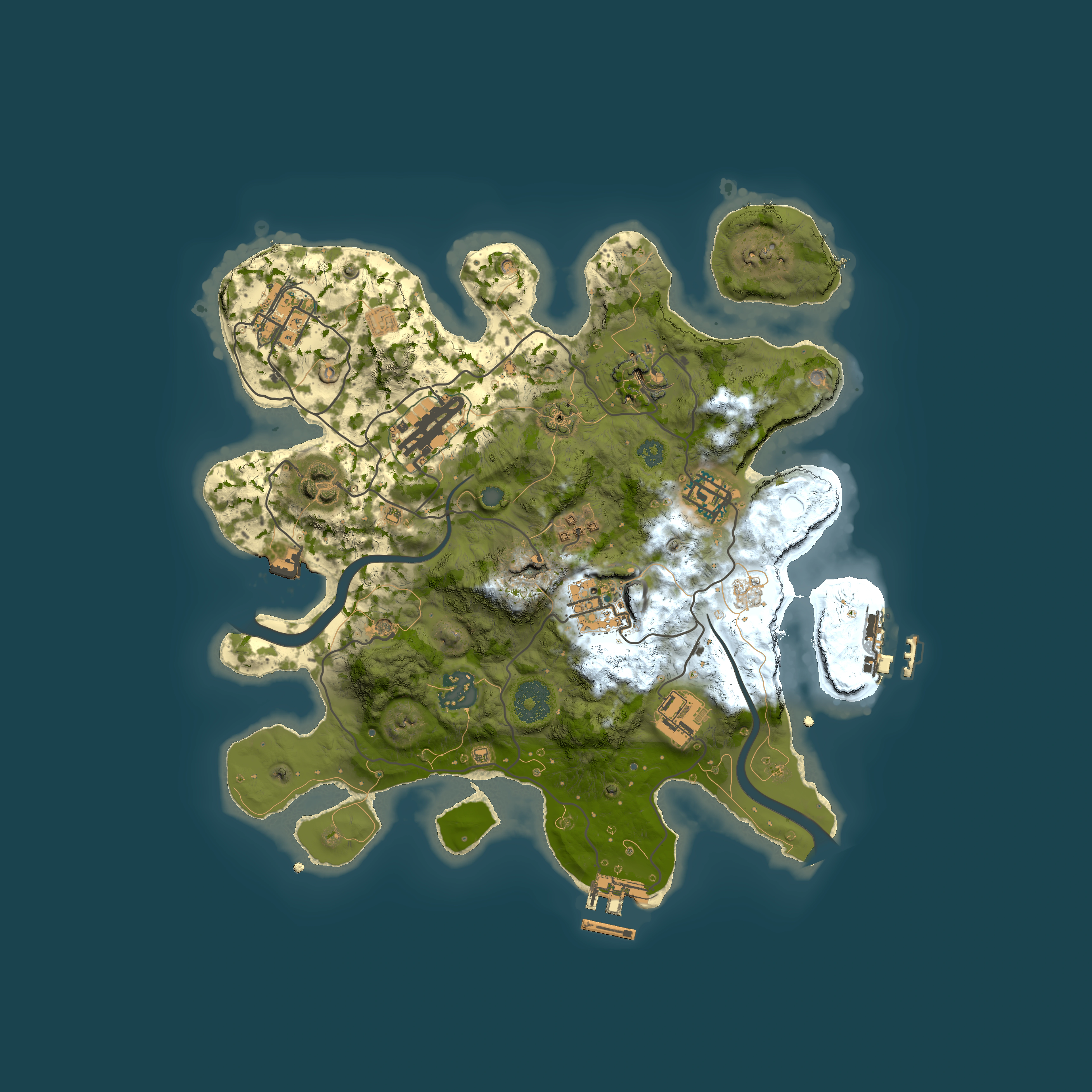 Full top-down render of Rust map seed 1554703527, 3000x3000m