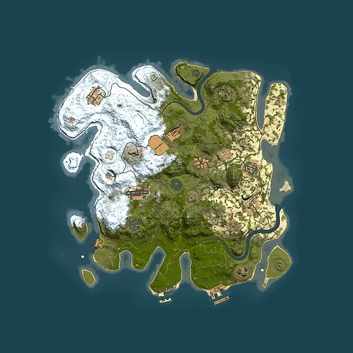 Rust map seed 1677016603, 3500x3500m top-down preview