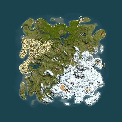 Rust map seed 1668770373, 5000x5000m top-down preview