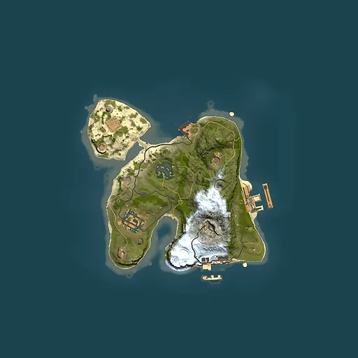 Rust map seed 1758428061, 2000x2000m top-down preview