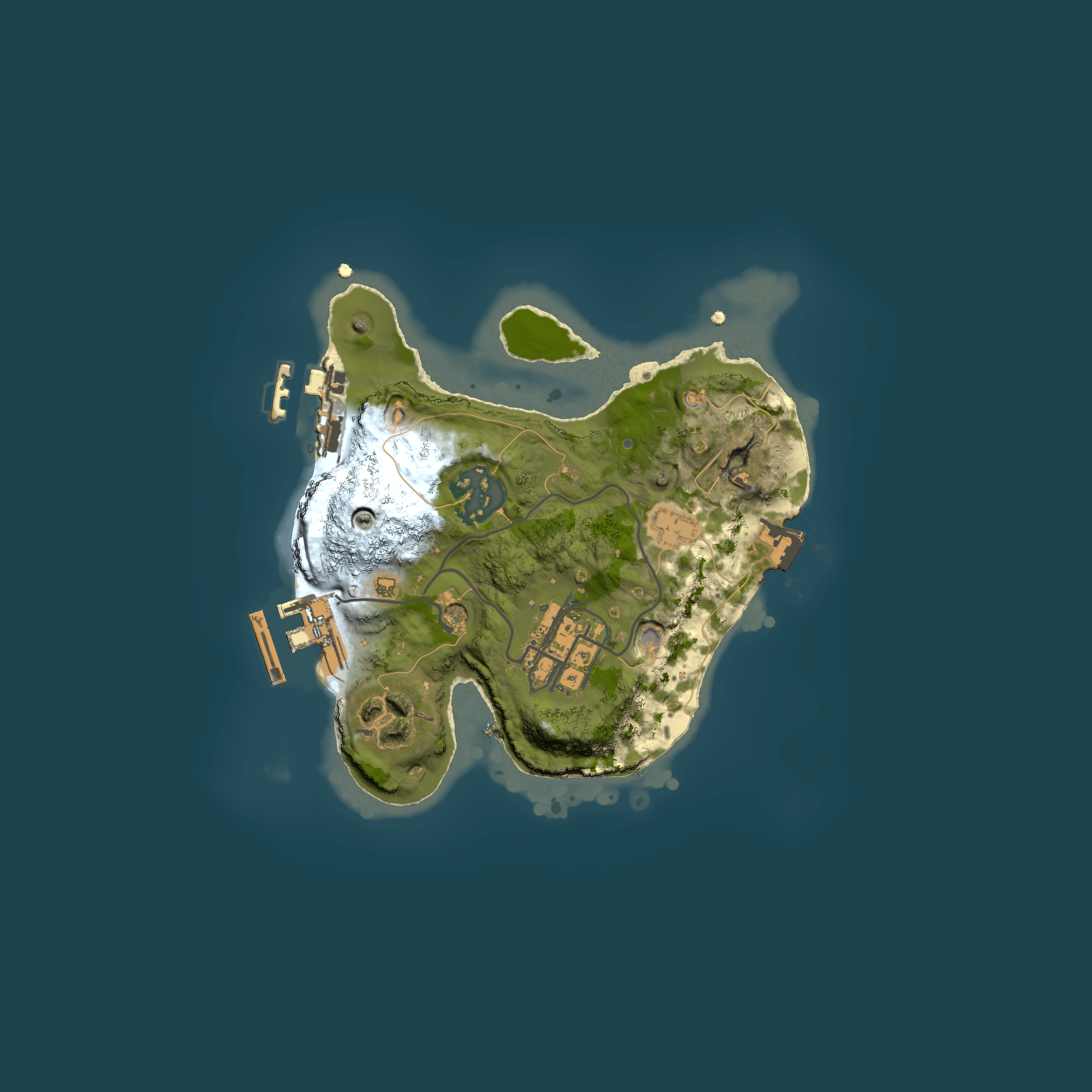 Full top-down render of Rust map seed 1683032885, 2000x2000m